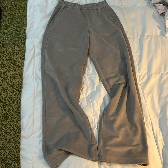 Tibi Ultrasuede Wide Leg Pull On Pant - Picture 4 of 7